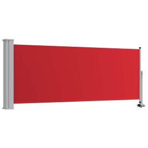 vidaXL toldo lateral retráctil de jardín o terraza rojo 100x300 cm