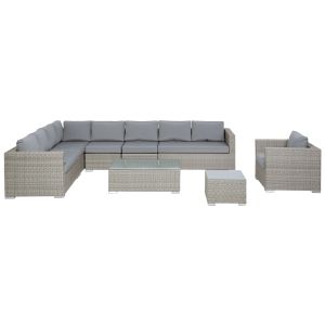 Conjunto de jardín gris claro xxl