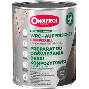 Acabado protector madera compoxell gris 2,5 lt