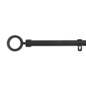 Barra de forja extensible y decorativa(negro, 160-310cm aros