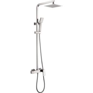 Columna de ducha monomando extensible color cromo