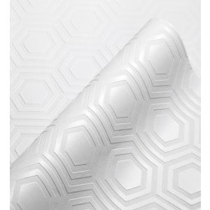 Papel pintado gaulan repintable  lavable geométrico hexágonos con 5.23m²