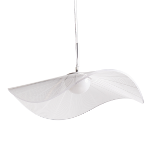 Lámpara LED colgante loire metal blanco