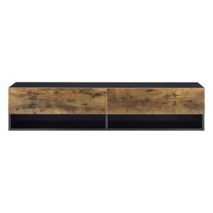 Estantería de pared de diseño con 2 puertas soporte
