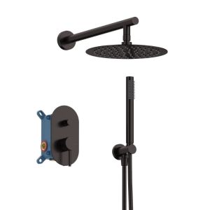 Kit ducha empotrado loop cromado