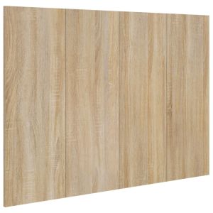 vidaXL cabecero de cama madera contrachapada sonoma 120x1,5x80 cm
