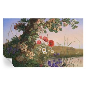 Papel pintado autoadhesivo idilio floral 416x254 tulup