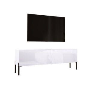 Consola tv - blanca mate 140x52x32 cm