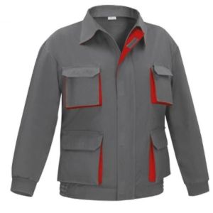 Cazadora multibolsillo bicolor talla 50 ropa bicolor gris rojo