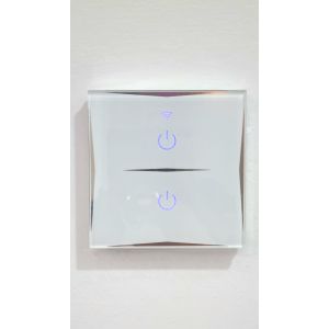 Interruptor inteligente Wi-Fi de 2 botones google home / alexa / tyua app