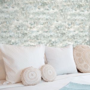 Papel pintado tnt con pinceladas acuarela azul