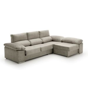 Sofa chaise longue reversible  anna gris