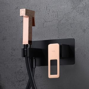 Imex - grifo monomando bidé negro rosa serie suecia