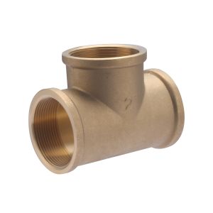 Té de latón hembra para atornillar (2')