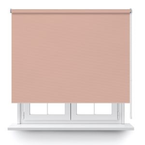 Estor enrollable opaco melocoton 90x250cm.