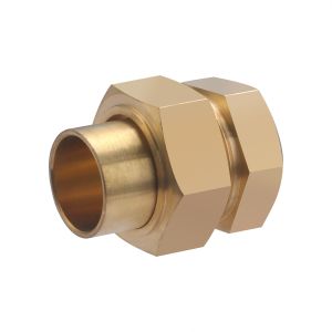 Conector recto de 3 piezas de 22 mm - salida h 3/4 - junta esférica.