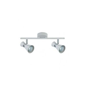Banda con dos focos - maximo - fab 142392001 - gris - gu10 - metal