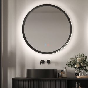 LEDimex-espejo LED retroiluminado redondo torino ø80 azul océano-3/LED