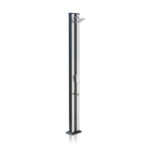 Ducha solar cuadrada aluminio 38l