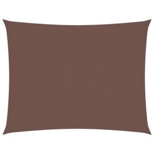 vidaXL toldo de vela rectangular tela oxford marrón 4x5 m