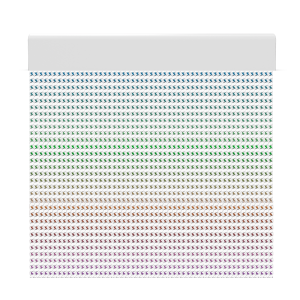 Cortina para puertas de PVC iris multicolor / 90 x 210
