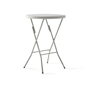 Mesa plegable portátil multifuncional, ø80x110cm, blanco
