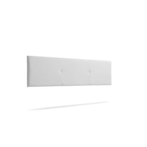 Cabecero tapizado alma polipiel 145x50x5 cm - blanco - moonia