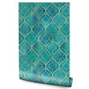 Papel Pintado Motivos Orientales Vilene Para El Salón No Tejido 53cm x 10m