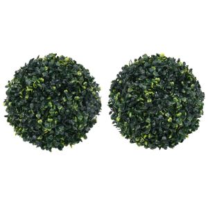 vidaXL bolas de boj artificial 2 unidades 45 cm