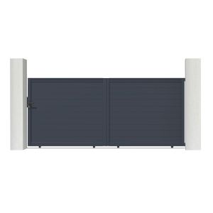 Pack puerta corredera eiger 4m h.180cm + 2 postes a.190cm