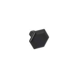 Pomo para muebles en zamac 35 mm de diam negro