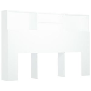 vidaXL mueble cabecero blanco 160x19x103,5 cm
