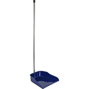Recogedor polvo de acero lacado - 75 cm - azul