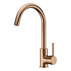 Rousseau grifo mezclador de cocina køben - sin rociador - oro rosa