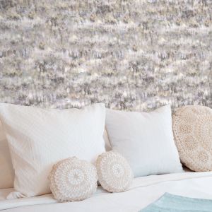 Papel pintado tnt con pinceladas acuarela gris