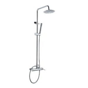 Conjunto columna de ducha monomando con barra extensible 95-125cm  cromo