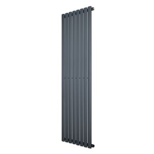 Radiador de columna simple ovalado – 1600 mm x 480 mm – gris antracita