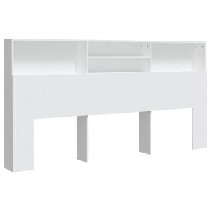 vidaXL mueble cabecero blanco 200x19x103,5 cm