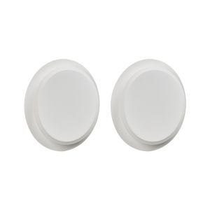 Conjunto de 2 lámparas de pared semnon LED metal blanco