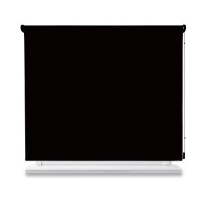 Estor enrollable opaco negro 80x250cm.