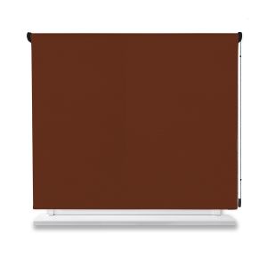 Estor enrollable opaco marron 150x150cm.