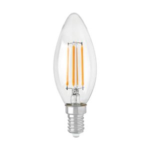 Bombilla LED e14 c35 4w filamento - blanco neutro 4000k - 5500k -