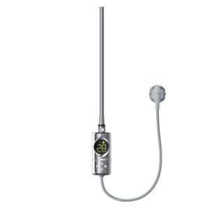 Resistencia 600w cromada con termostato y pantalla lcd