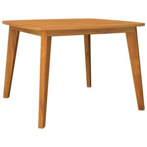 vidaXL mesa de jardín madera maciza de acacia 110x110x75 cm
