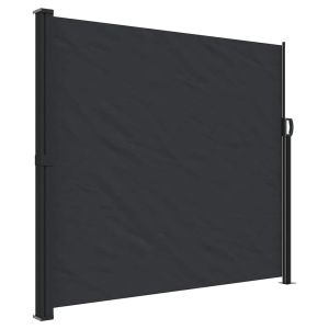 vidaXL toldo lateral retráctil negro 180x300 cm
