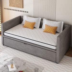 Colchón de muelles 90x200cm grosor 12 cm firmeza h3 tejido y metal – blanco
