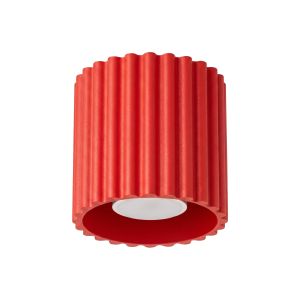 Plafones aura 1 rojo aluminio 10x10x10cm