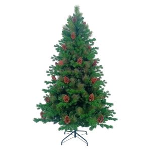 Árbol de navidad con piñas otawa verde dayron