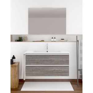 Mueble de baño ibiza con lavabo y espejo 90x45cm combi
