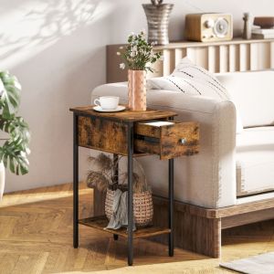 Mesas de centro en set anidable mdf negro 40x60x60cm y 35x48x48cm